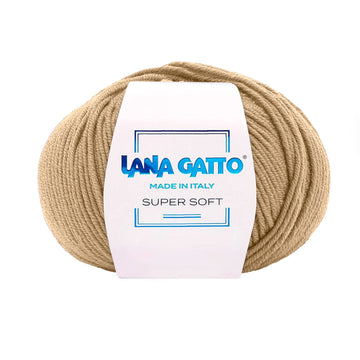 Gomitolo 100% Pura Lana Vergine Merino Extrafine, Lana Gatto - Tonalità Marrone