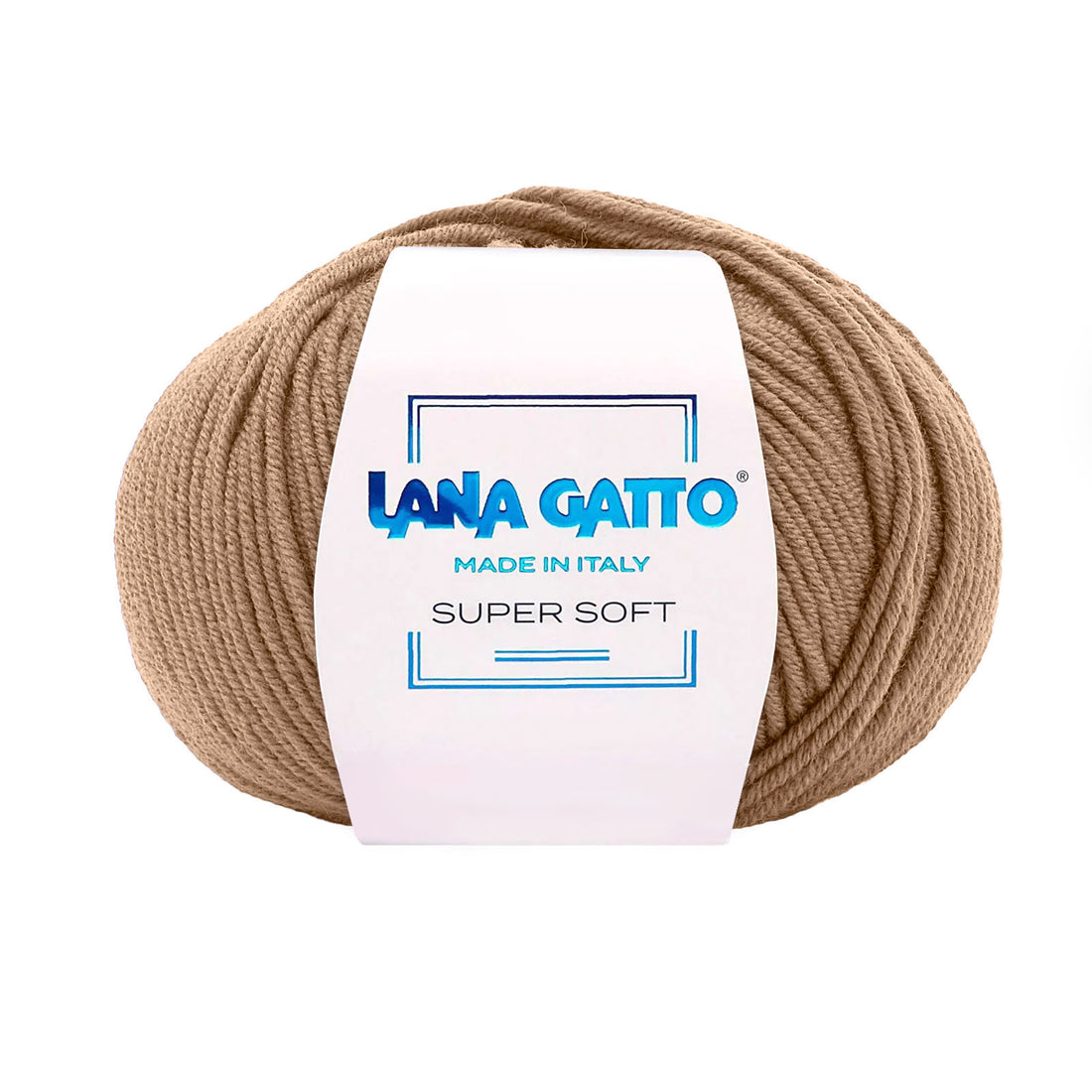 Gomitolo 100% Pura Lana Vergine Merino Extrafine, Lana Gatto - Tonalità Marrone