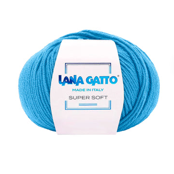 Gomitolo 100% Pura Lana Vergine Merino Extrafine, Lana Gatto Linea Super Soft - Tonalità Accese