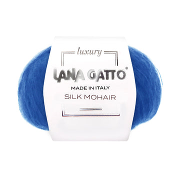 Gomitolo Seta Mohair, Lana Gatto - Tonalità Azzurro