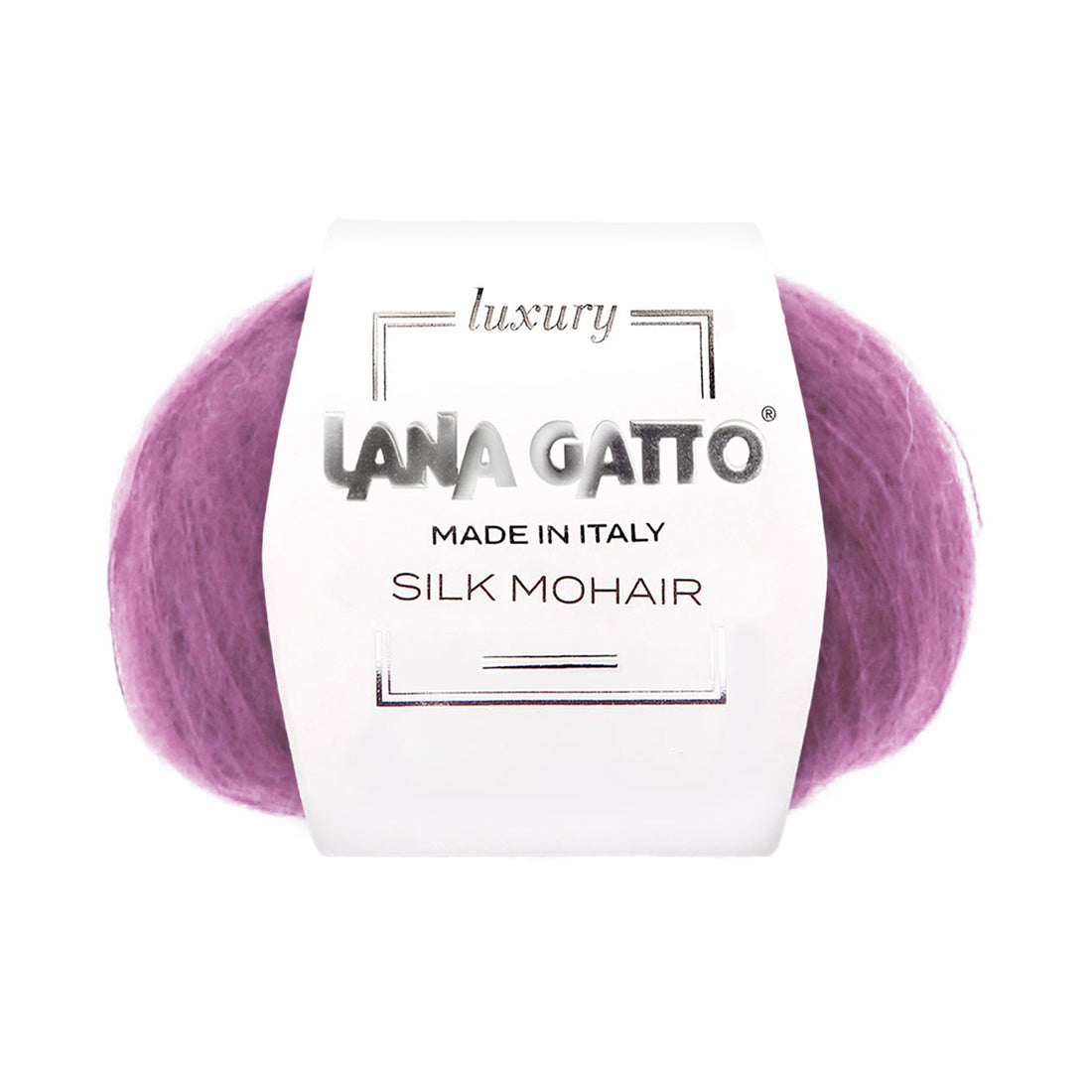 Gomitolo Seta Mohair, Lana Gatto - Tonalità Rosa e Viola