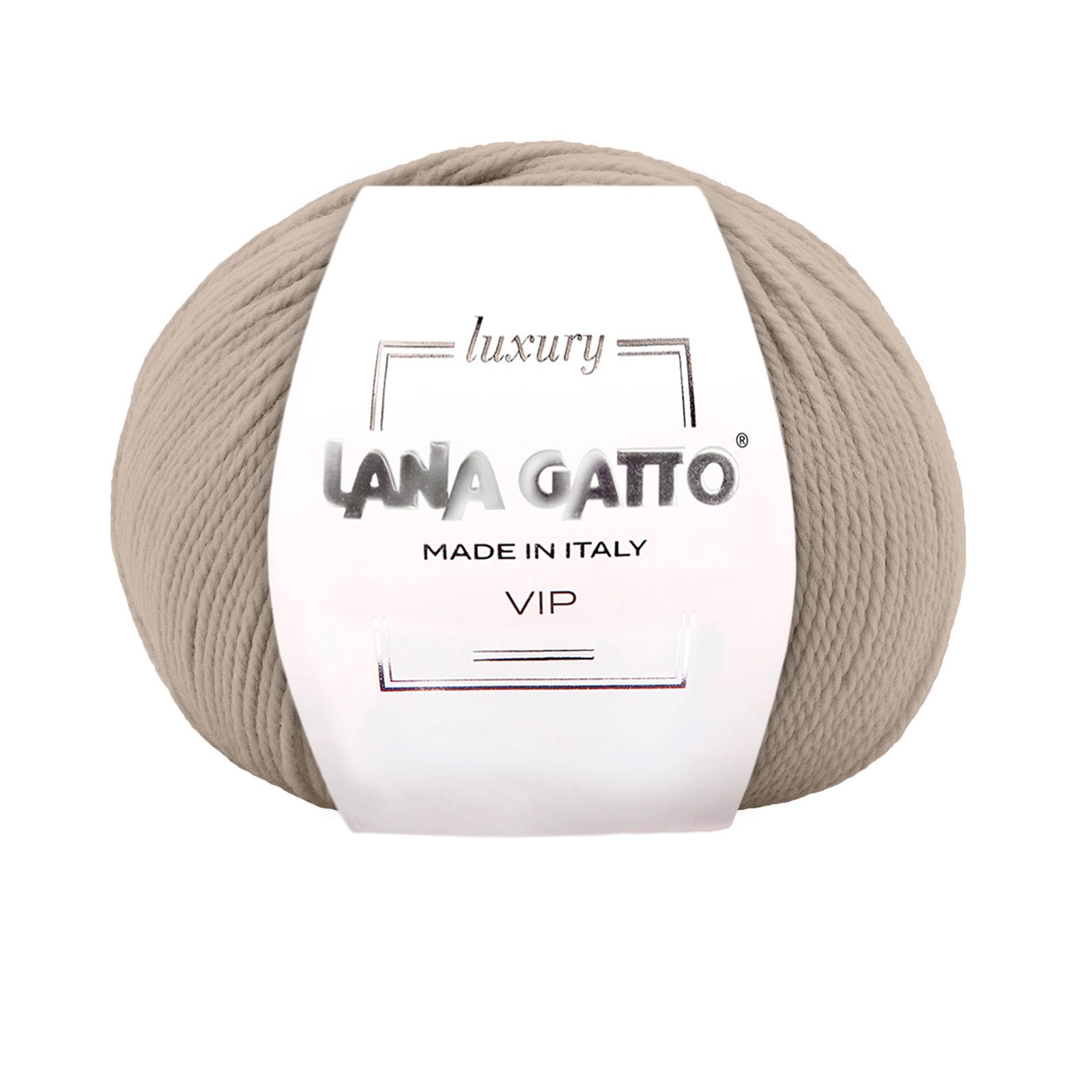 Gomitolo Lana Merino Extrafine e Cashmere, Lana Gatto Linea Vip - Tonalità Neutre